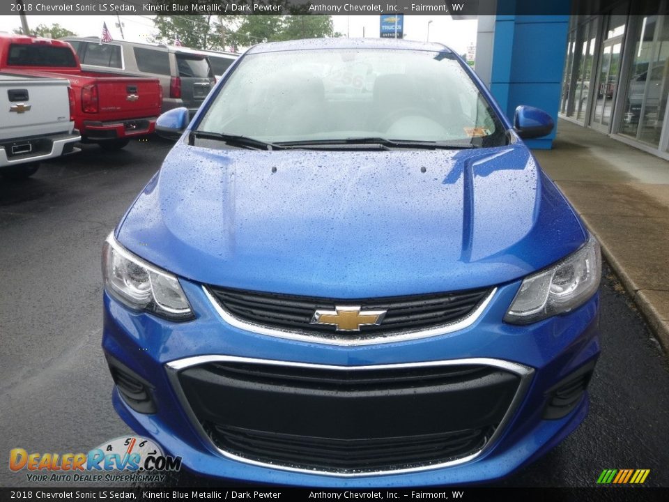 2018 Chevrolet Sonic LS Sedan Kinetic Blue Metallic / Dark Pewter Photo #9