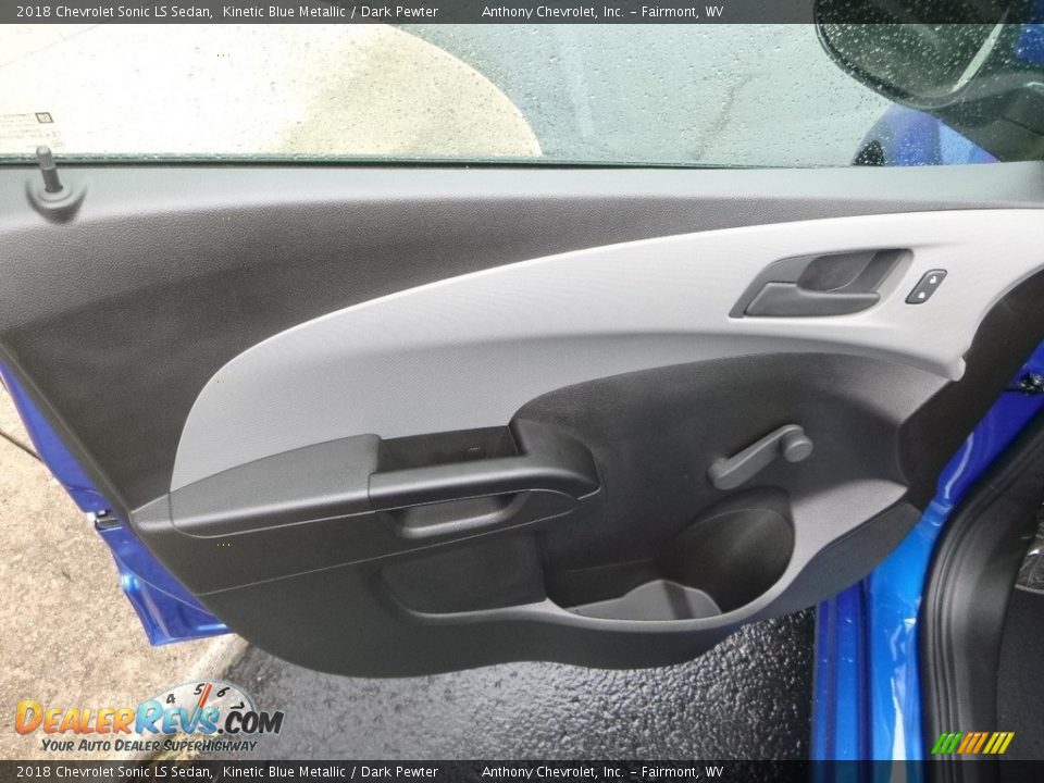 2018 Chevrolet Sonic LS Sedan Kinetic Blue Metallic / Dark Pewter Photo #14