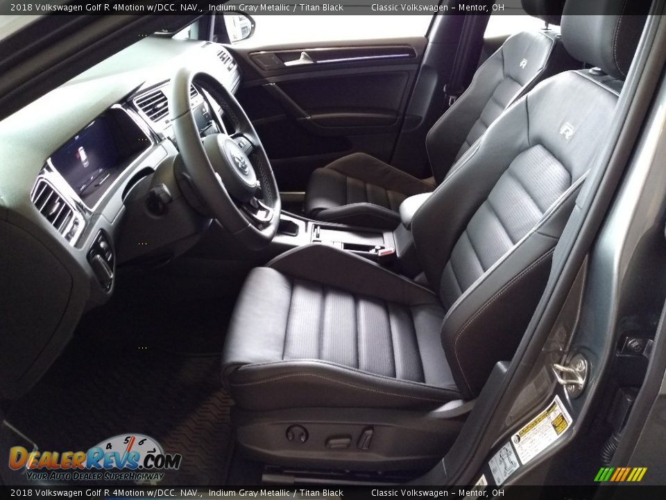 Titan Black Interior - 2018 Volkswagen Golf R 4Motion w/DCC. NAV. Photo #3
