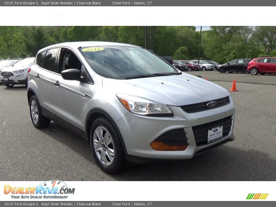 2015 Ford Escape S Ingot Silver Metallic / Charcoal Black Photo #1