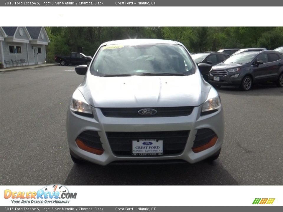 2015 Ford Escape S Ingot Silver Metallic / Charcoal Black Photo #2
