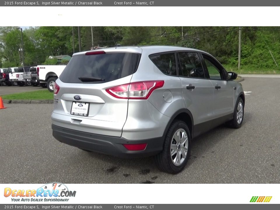 2015 Ford Escape S Ingot Silver Metallic / Charcoal Black Photo #7