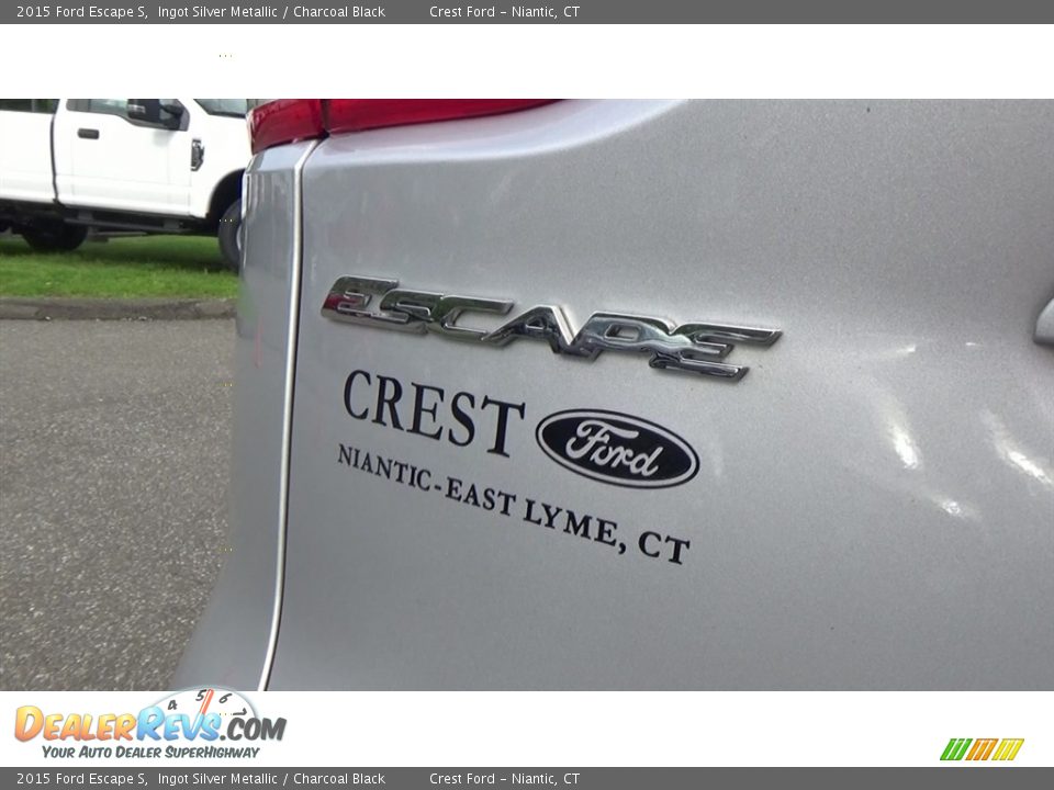 2015 Ford Escape S Ingot Silver Metallic / Charcoal Black Photo #9