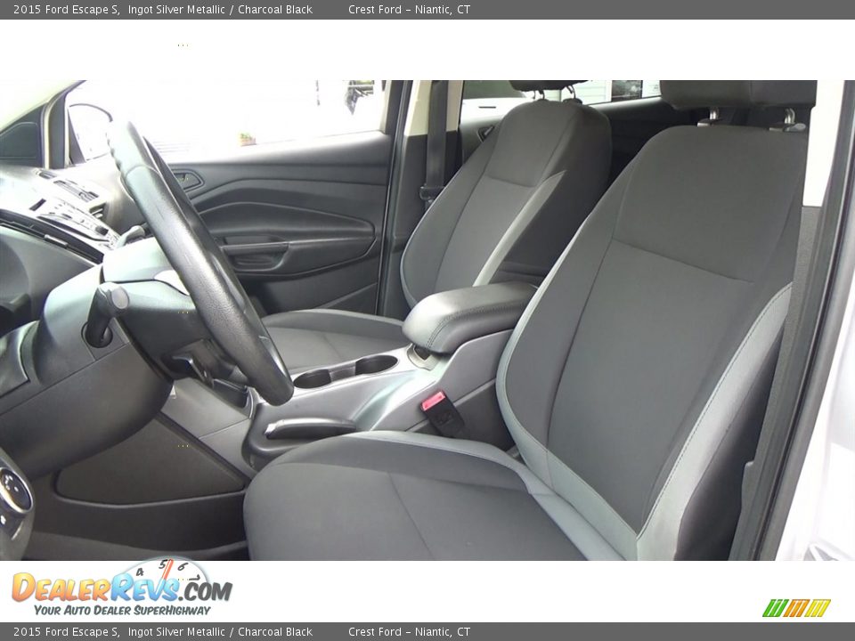 2015 Ford Escape S Ingot Silver Metallic / Charcoal Black Photo #11