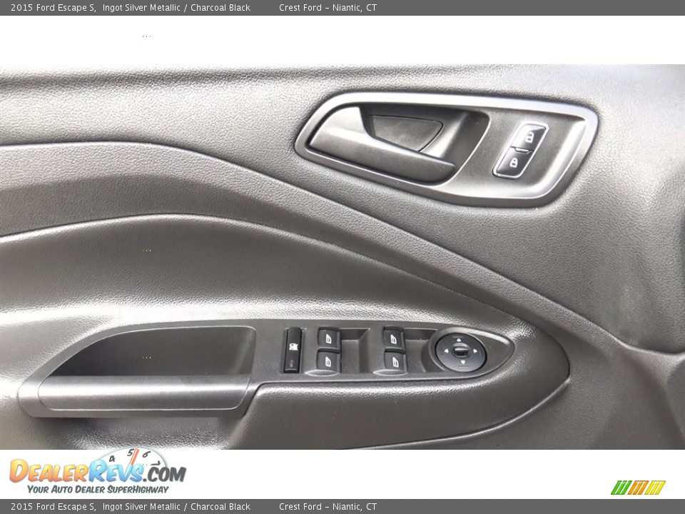 2015 Ford Escape S Ingot Silver Metallic / Charcoal Black Photo #12
