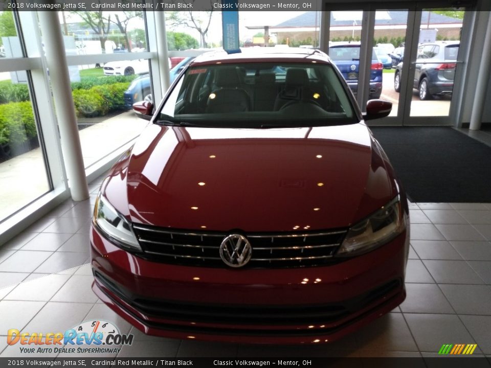 2018 Volkswagen Jetta SE Cardinal Red Metallic / Titan Black Photo #1