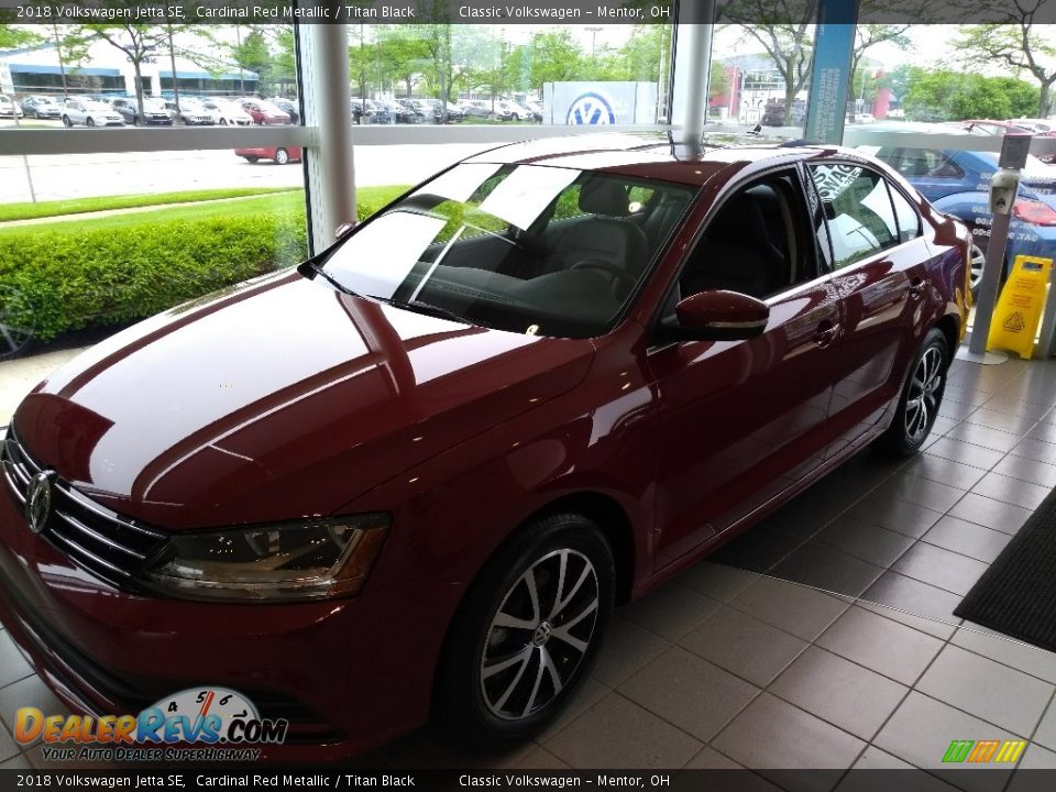 2018 Volkswagen Jetta SE Cardinal Red Metallic / Titan Black Photo #2