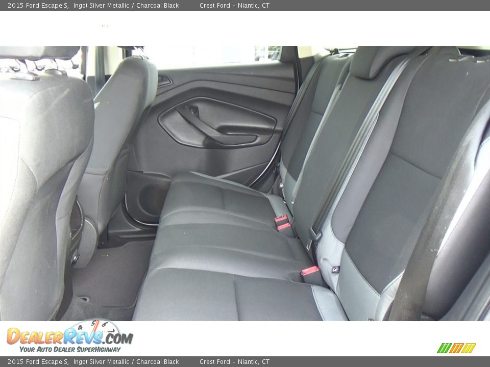 2015 Ford Escape S Ingot Silver Metallic / Charcoal Black Photo #16