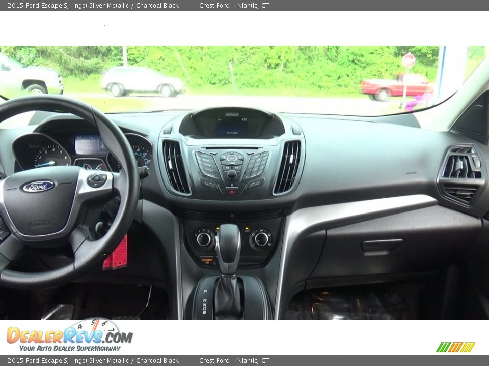 2015 Ford Escape S Ingot Silver Metallic / Charcoal Black Photo #17