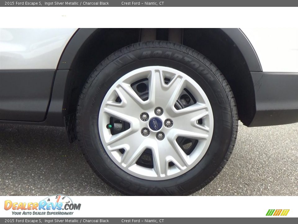 2015 Ford Escape S Ingot Silver Metallic / Charcoal Black Photo #18