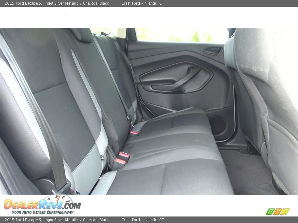 2015 Ford Escape S Ingot Silver Metallic / Charcoal Black Photo #21