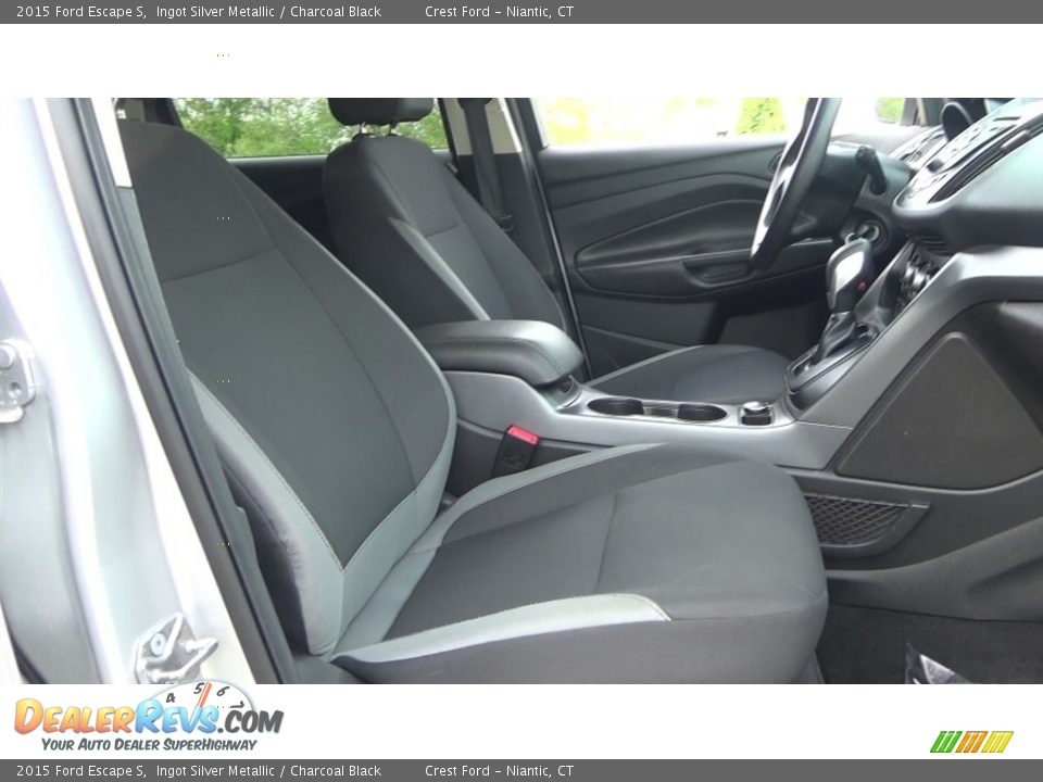 2015 Ford Escape S Ingot Silver Metallic / Charcoal Black Photo #22