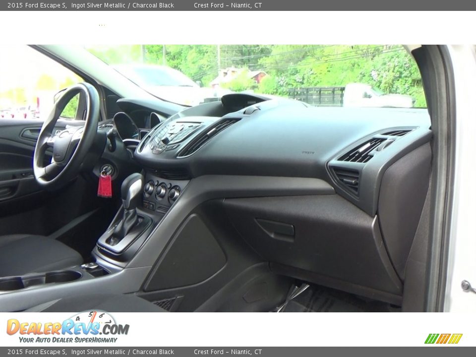2015 Ford Escape S Ingot Silver Metallic / Charcoal Black Photo #23