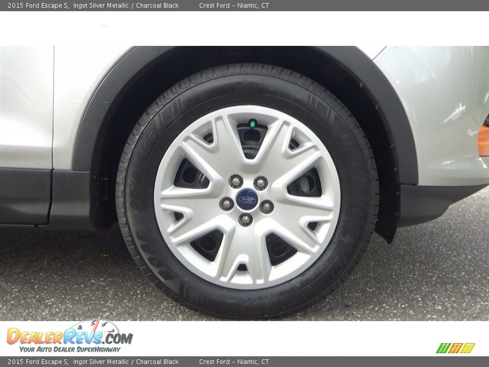 2015 Ford Escape S Ingot Silver Metallic / Charcoal Black Photo #24
