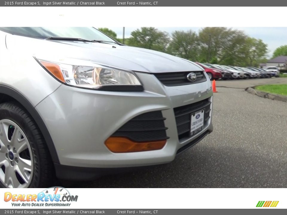 2015 Ford Escape S Ingot Silver Metallic / Charcoal Black Photo #25
