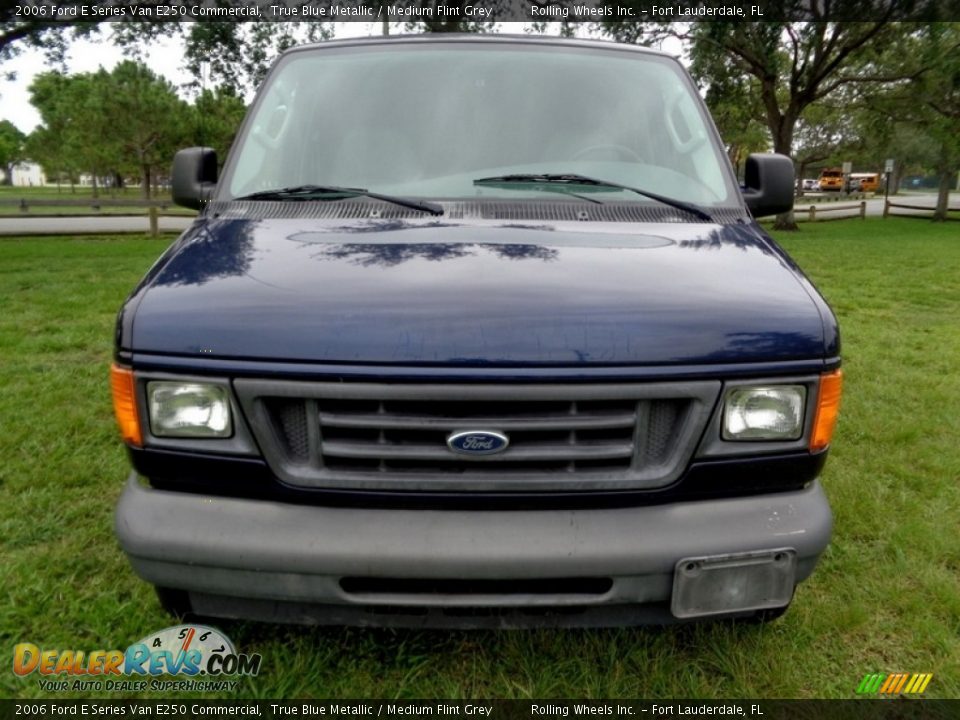 2006 Ford E Series Van E250 Commercial True Blue Metallic / Medium Flint Grey Photo #15