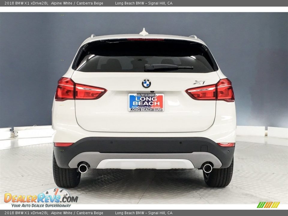 2018 BMW X1 xDrive28i Alpine White / Canberra Beige Photo #4