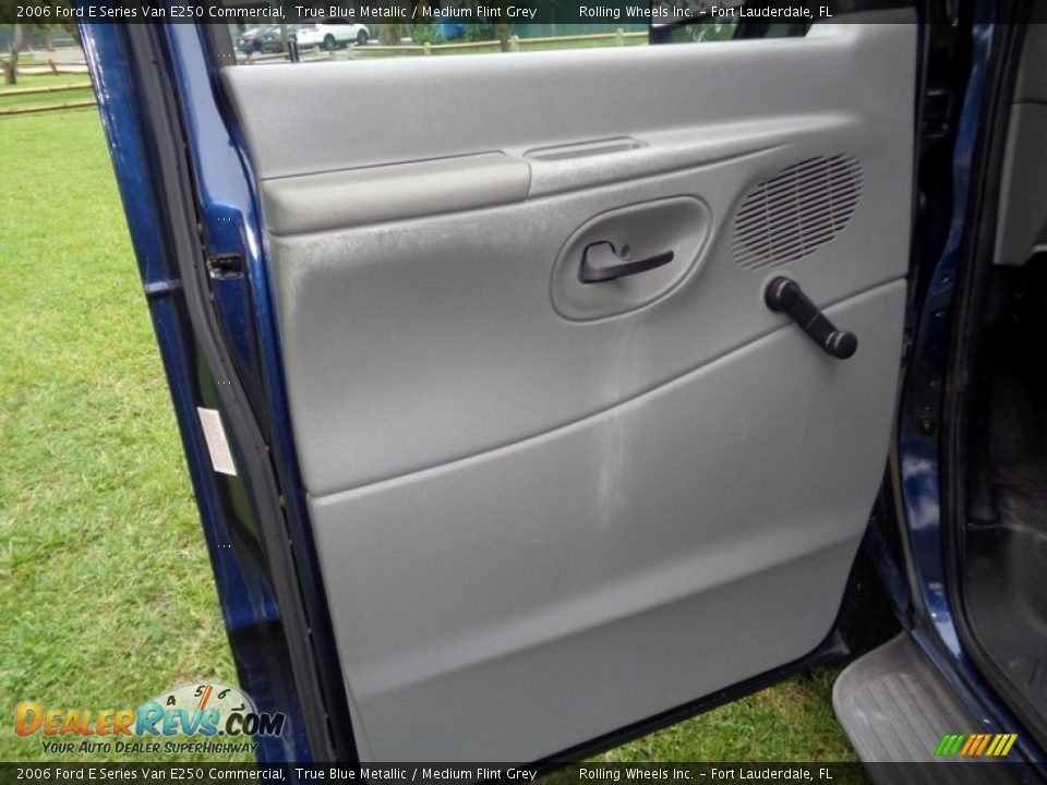 2006 Ford E Series Van E250 Commercial True Blue Metallic / Medium Flint Grey Photo #32