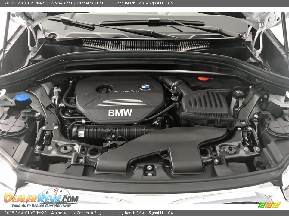 2018 BMW X1 xDrive28i Alpine White / Canberra Beige Photo #8