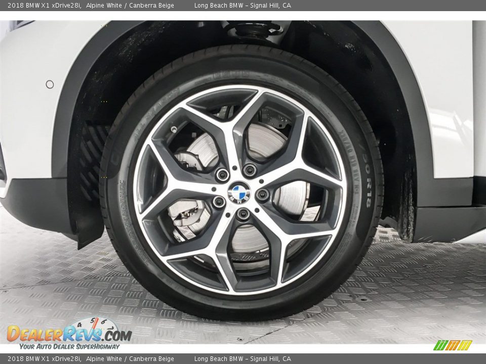 2018 BMW X1 xDrive28i Alpine White / Canberra Beige Photo #9
