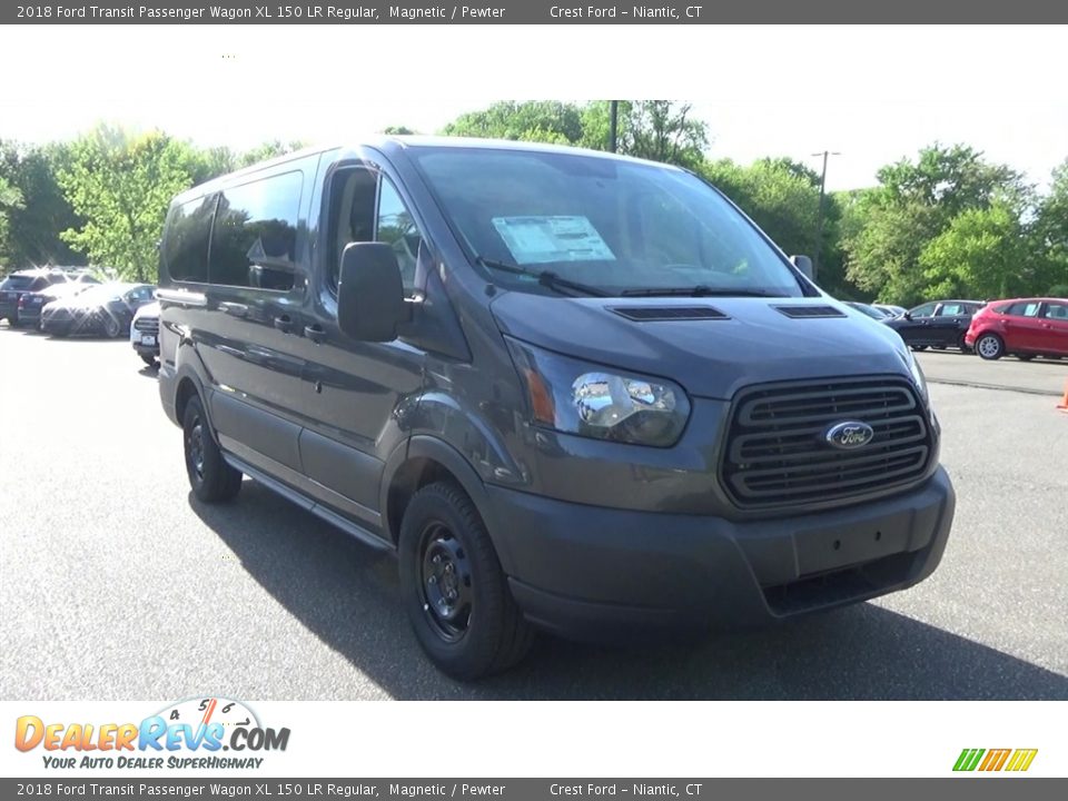 2018 Ford Transit Passenger Wagon XL 150 LR Regular Magnetic / Pewter Photo #3