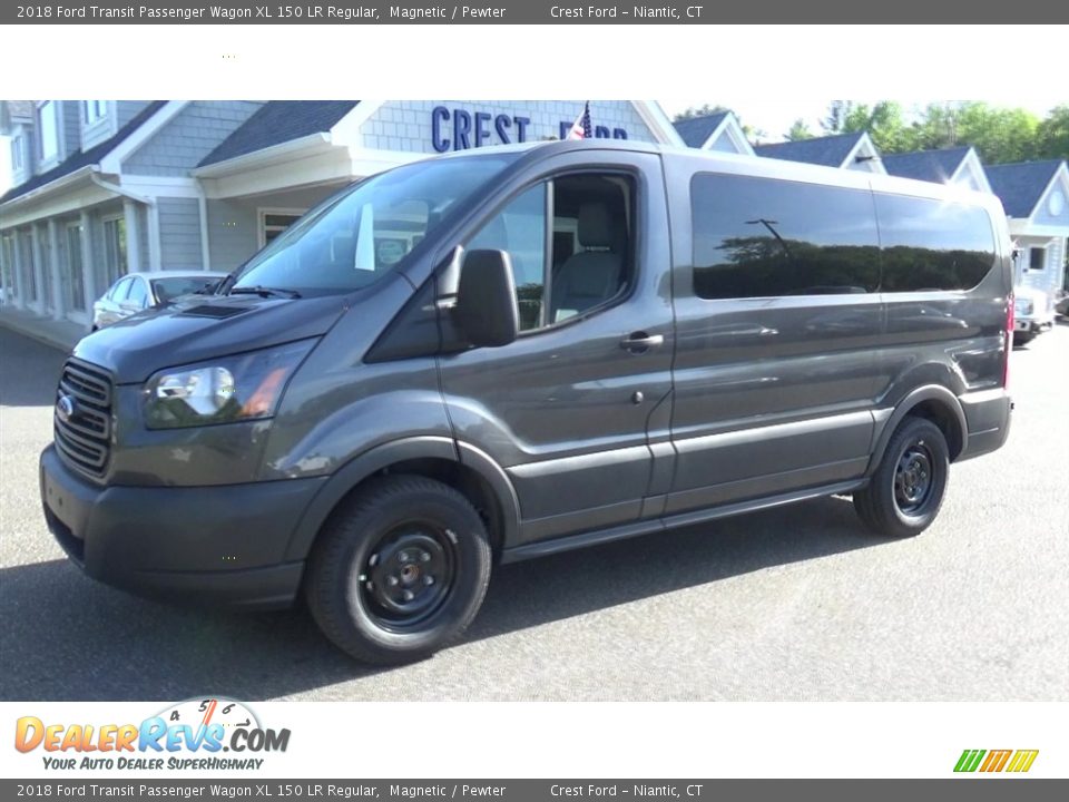 2018 Ford Transit Passenger Wagon XL 150 LR Regular Magnetic / Pewter Photo #10
