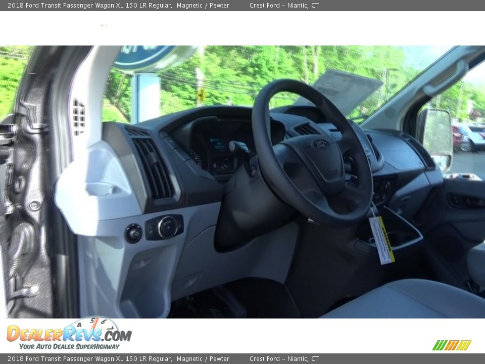 2018 Ford Transit Passenger Wagon XL 150 LR Regular Magnetic / Pewter Photo #36