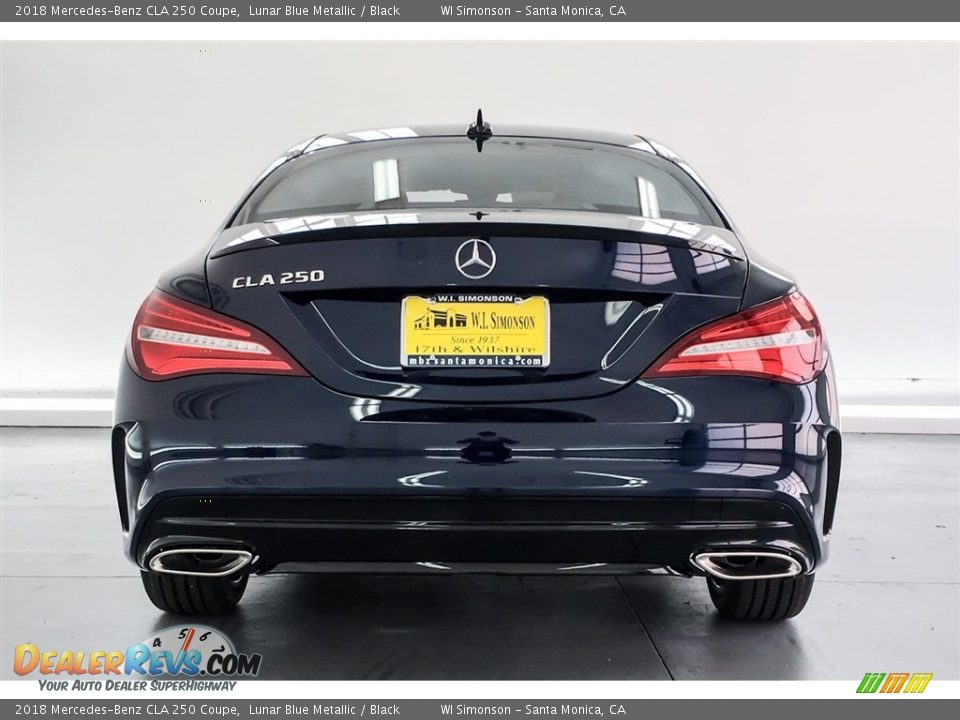 2018 Mercedes-Benz CLA 250 Coupe Lunar Blue Metallic / Black Photo #4