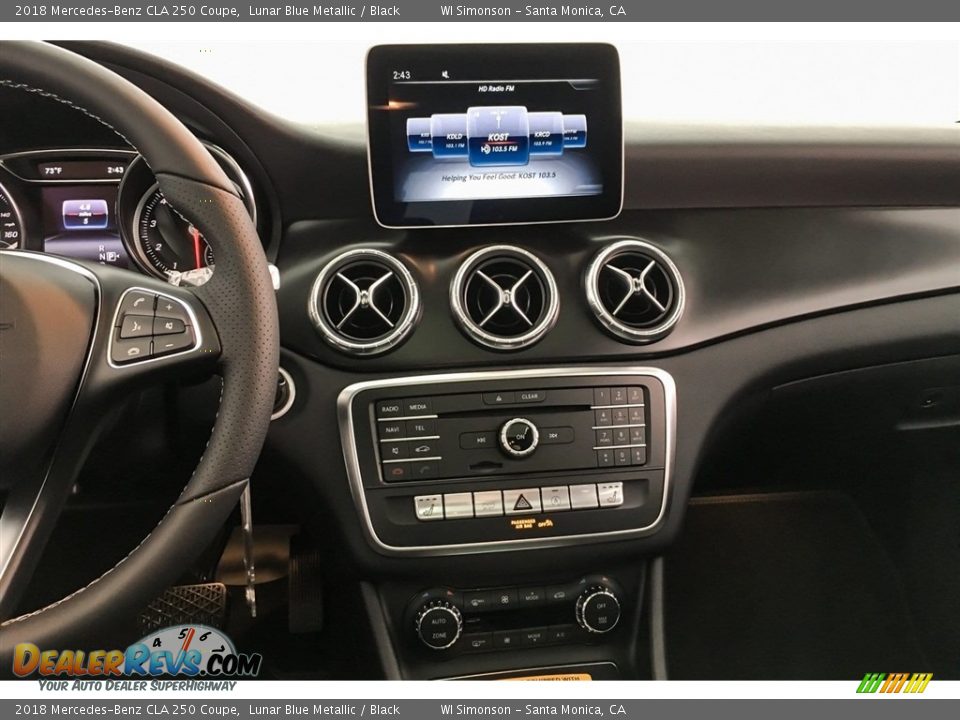 2018 Mercedes-Benz CLA 250 Coupe Lunar Blue Metallic / Black Photo #6