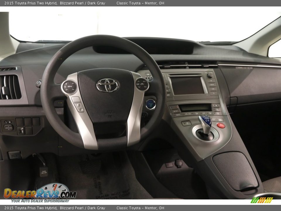 2015 Toyota Prius Two Hybrid Blizzard Pearl / Dark Gray Photo #6