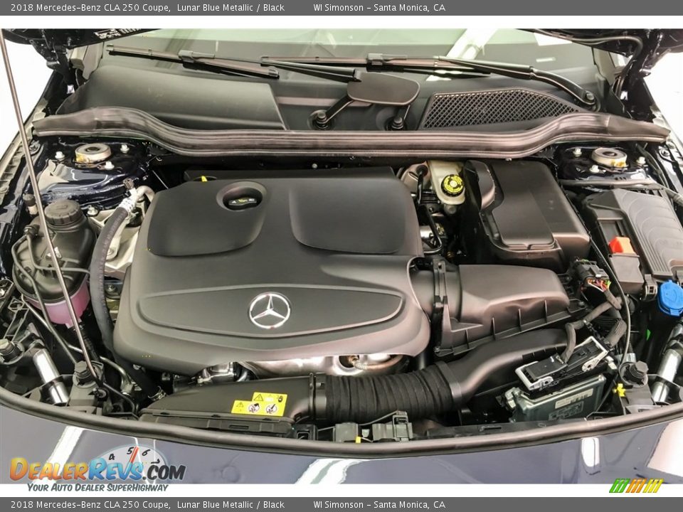 2018 Mercedes-Benz CLA 250 Coupe Lunar Blue Metallic / Black Photo #8