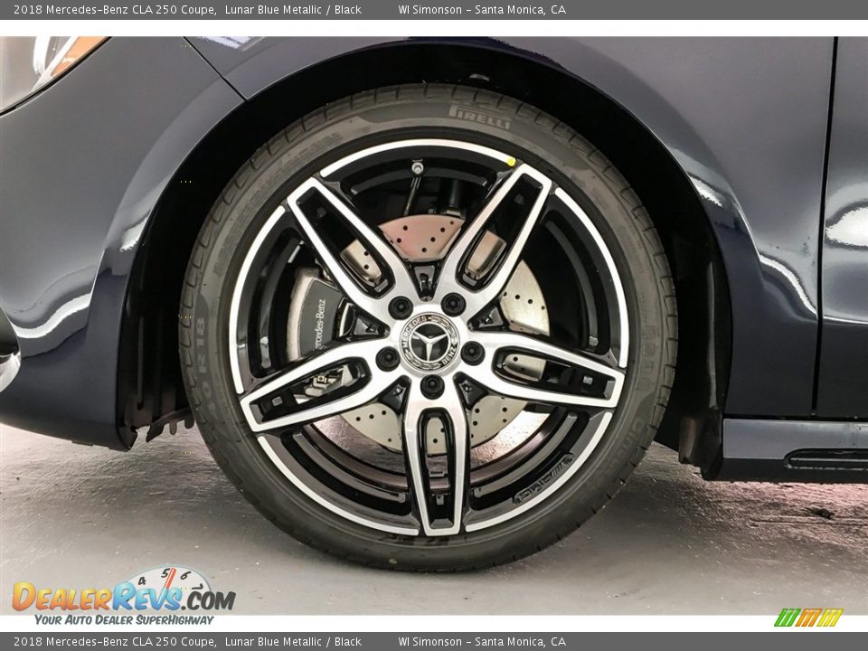 2018 Mercedes-Benz CLA 250 Coupe Lunar Blue Metallic / Black Photo #9