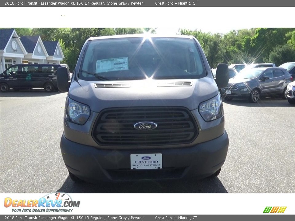 2018 Ford Transit Passenger Wagon XL 150 LR Regular Stone Gray / Pewter Photo #2