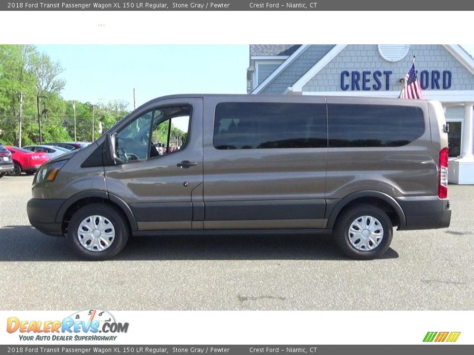 2018 Ford Transit Passenger Wagon XL 150 LR Regular Stone Gray / Pewter Photo #4