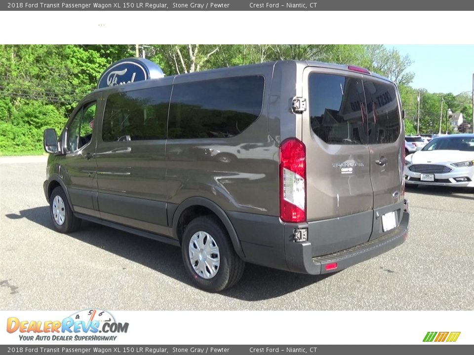 2018 Ford Transit Passenger Wagon XL 150 LR Regular Stone Gray / Pewter Photo #5