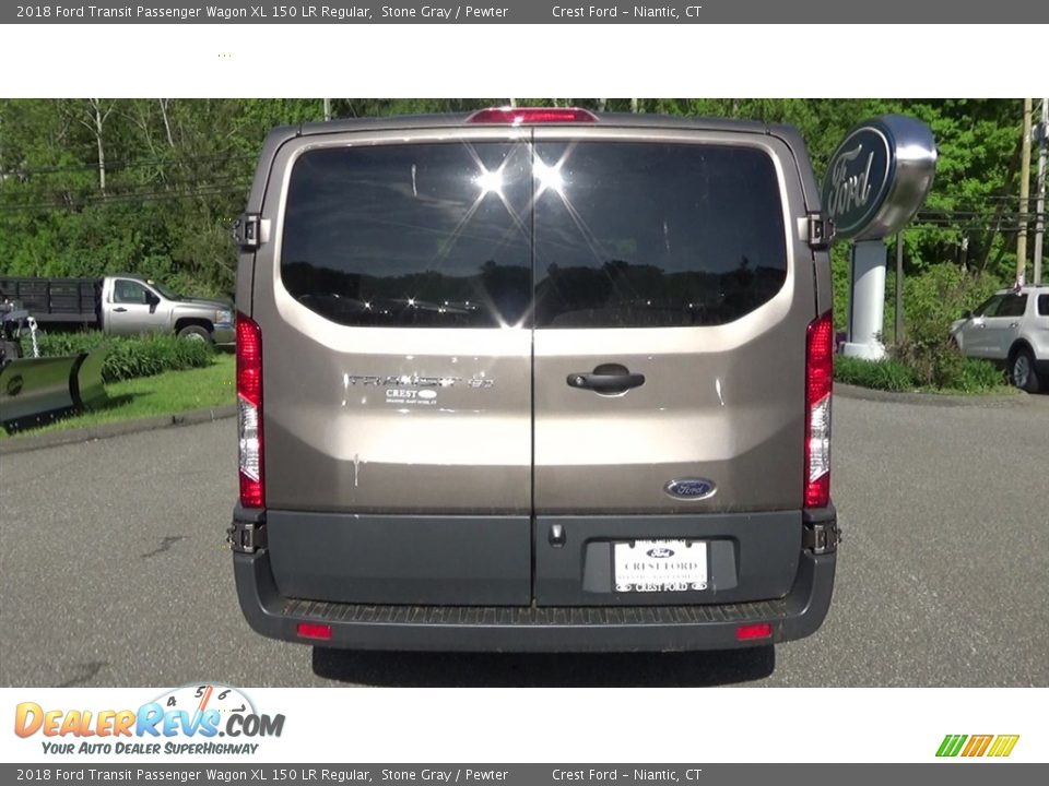 2018 Ford Transit Passenger Wagon XL 150 LR Regular Stone Gray / Pewter Photo #6