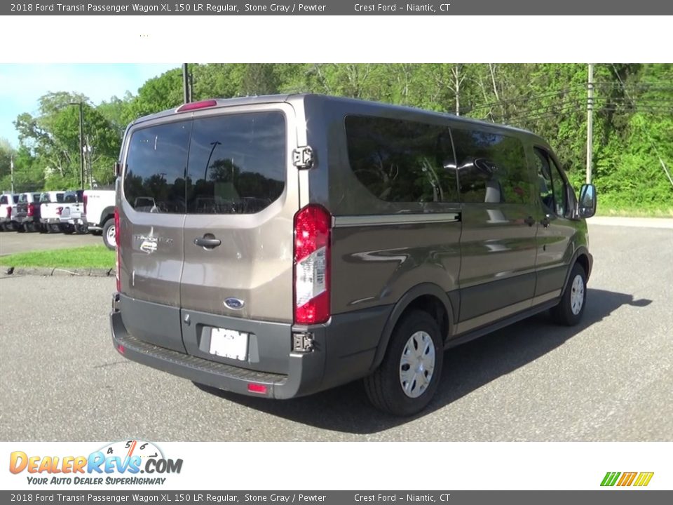 2018 Ford Transit Passenger Wagon XL 150 LR Regular Stone Gray / Pewter Photo #7