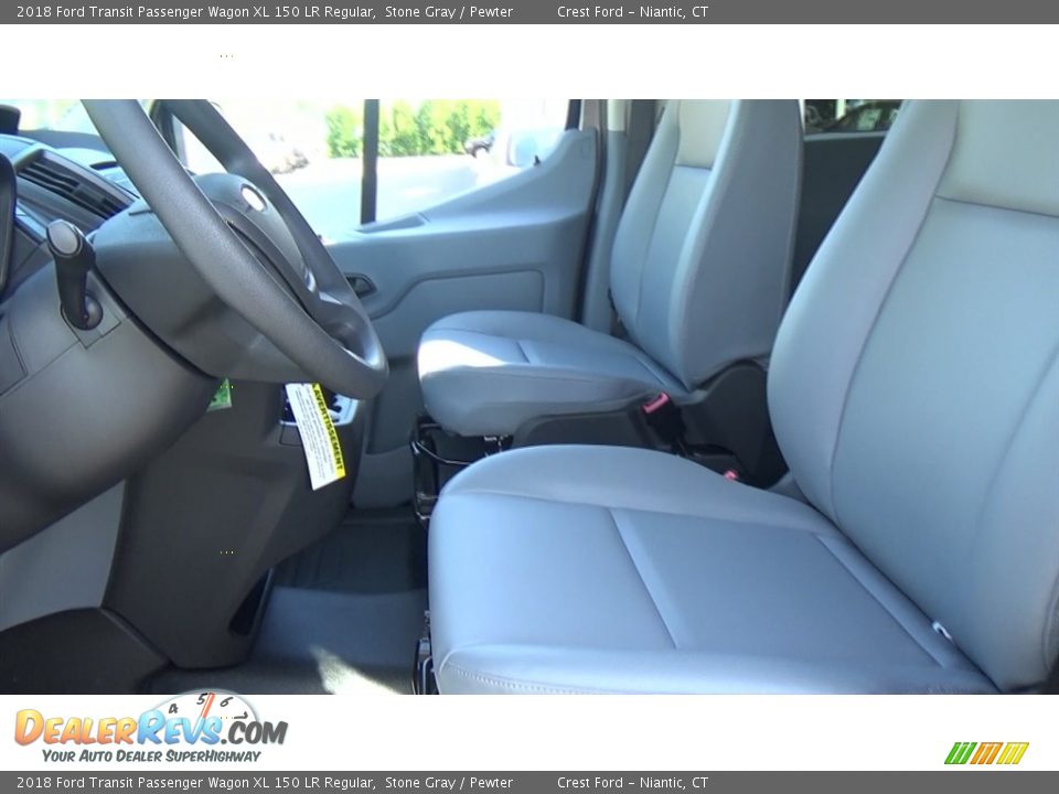 Front Seat of 2018 Ford Transit Passenger Wagon XL 150 LR Regular Photo #11