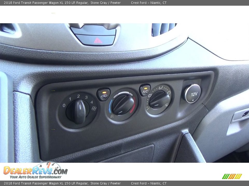 Controls of 2018 Ford Transit Passenger Wagon XL 150 LR Regular Photo #15