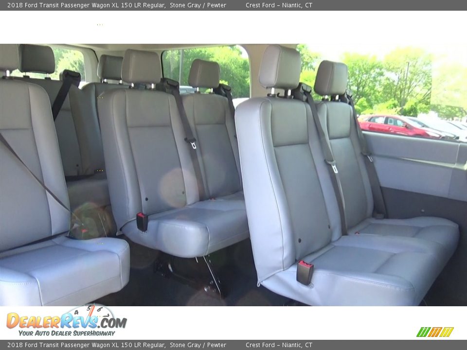 Rear Seat of 2018 Ford Transit Passenger Wagon XL 150 LR Regular Photo #20