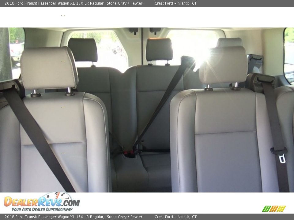 Rear Seat of 2018 Ford Transit Passenger Wagon XL 150 LR Regular Photo #21