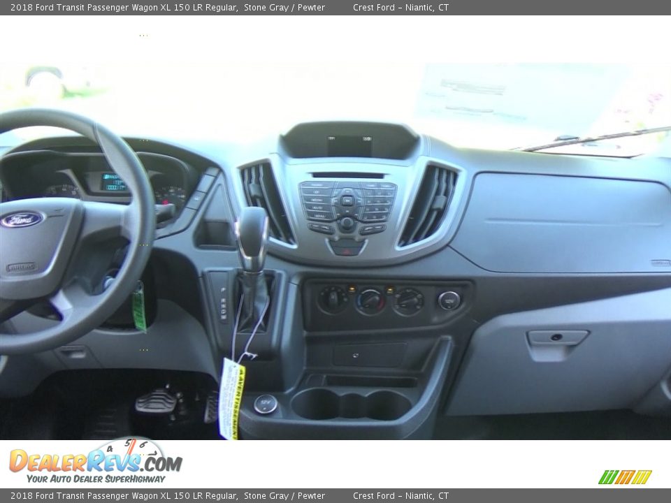 Dashboard of 2018 Ford Transit Passenger Wagon XL 150 LR Regular Photo #22