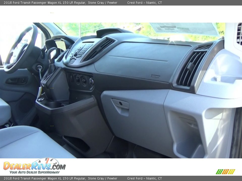 Dashboard of 2018 Ford Transit Passenger Wagon XL 150 LR Regular Photo #24