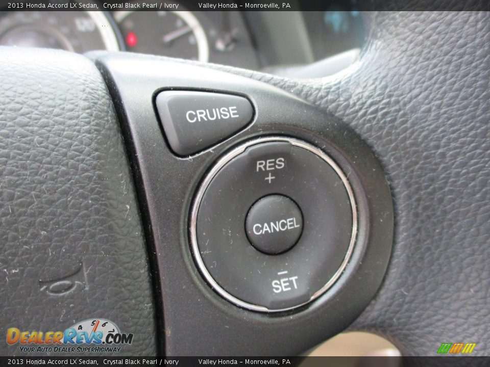 2013 Honda Accord LX Sedan Crystal Black Pearl / Ivory Photo #17