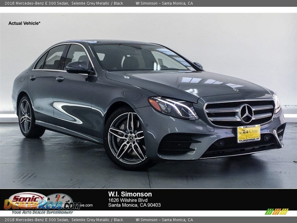 2018 Mercedes-Benz E 300 Sedan Selenite Grey Metallic / Black Photo #1