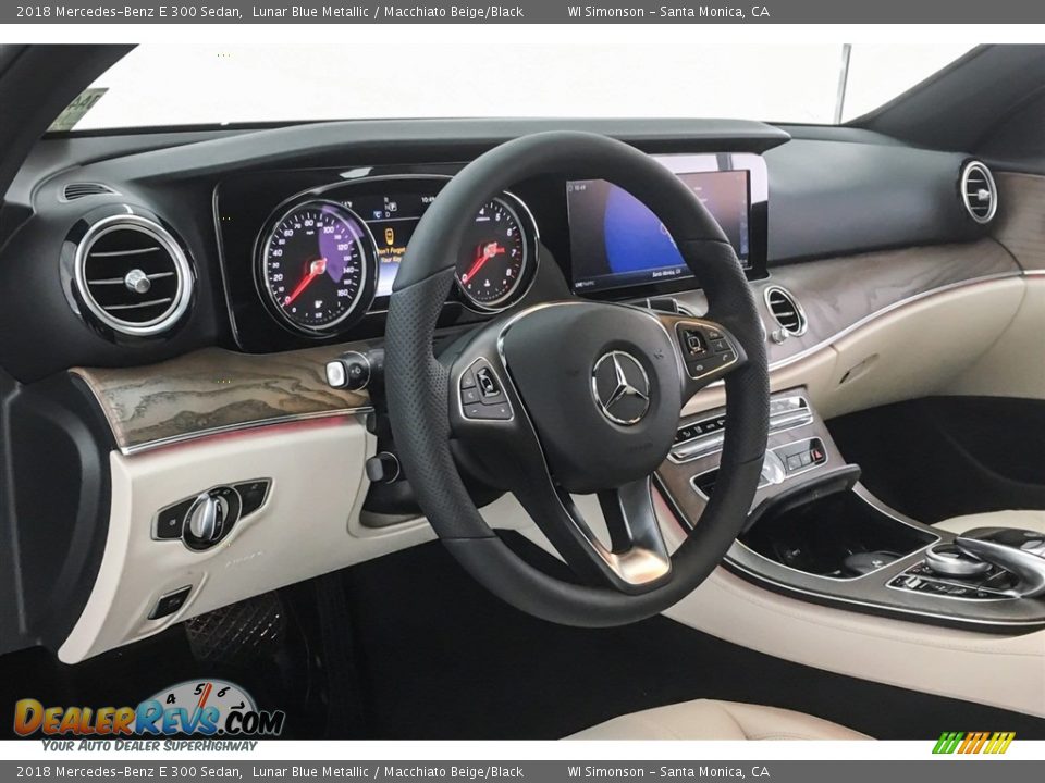 2018 Mercedes-Benz E 300 Sedan Lunar Blue Metallic / Macchiato Beige/Black Photo #5