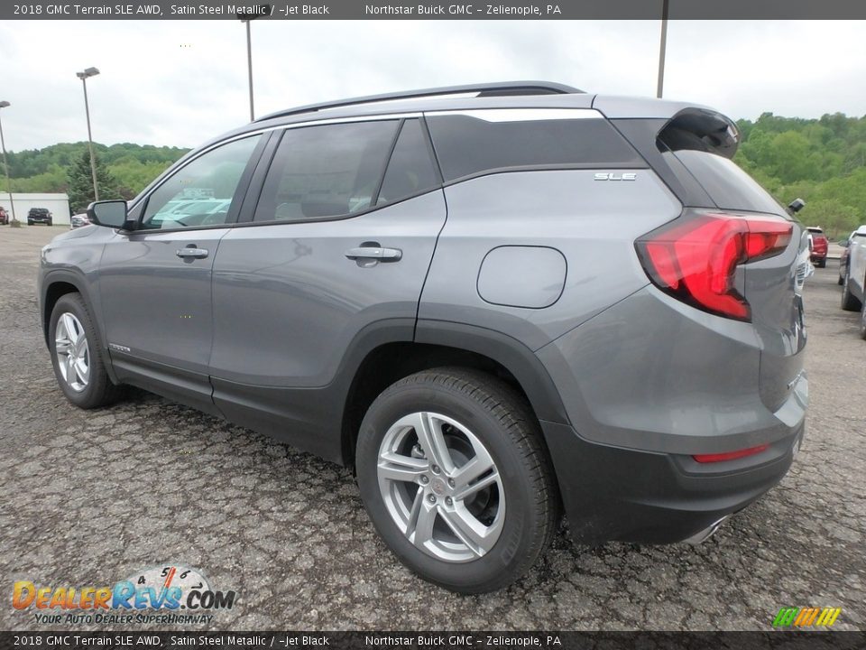 2018 GMC Terrain SLE AWD Satin Steel Metallic / ­Jet Black Photo #8
