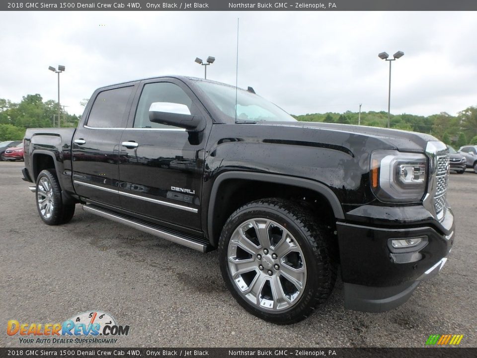 2018 GMC Sierra 1500 Denali Crew Cab 4WD Onyx Black / Jet Black Photo #3