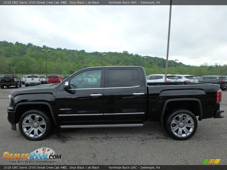 2018 GMC Sierra 1500 Denali Crew Cab 4WD Onyx Black / Jet Black Photo #8