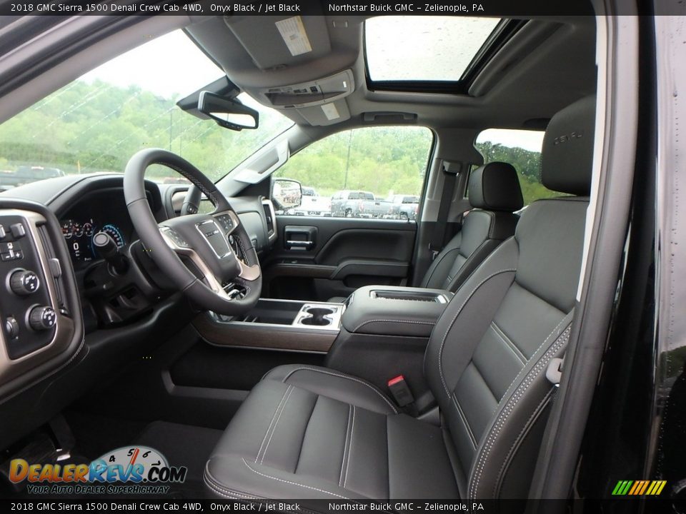 2018 GMC Sierra 1500 Denali Crew Cab 4WD Onyx Black / Jet Black Photo #9